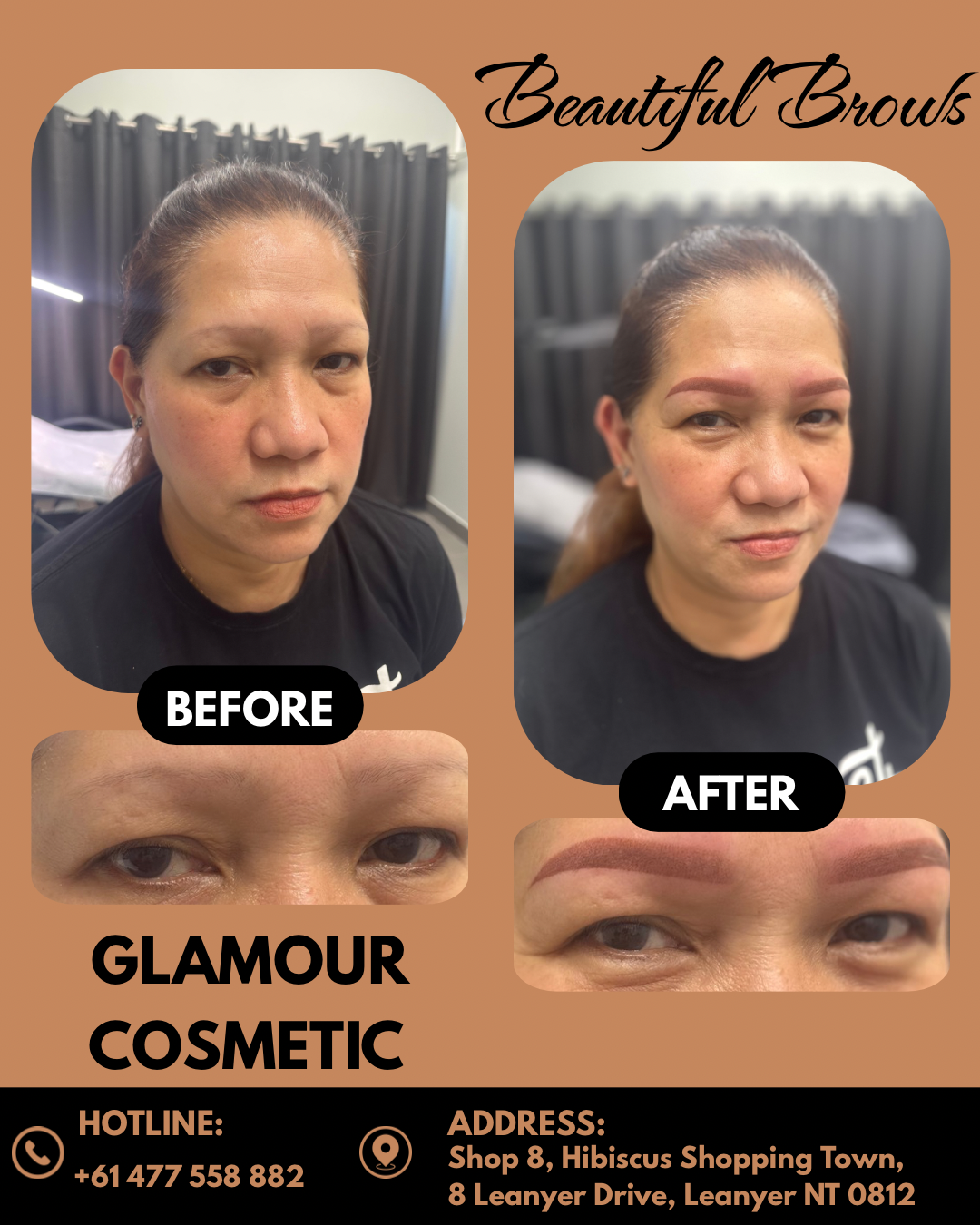 Beautiful Brows Before and After Results